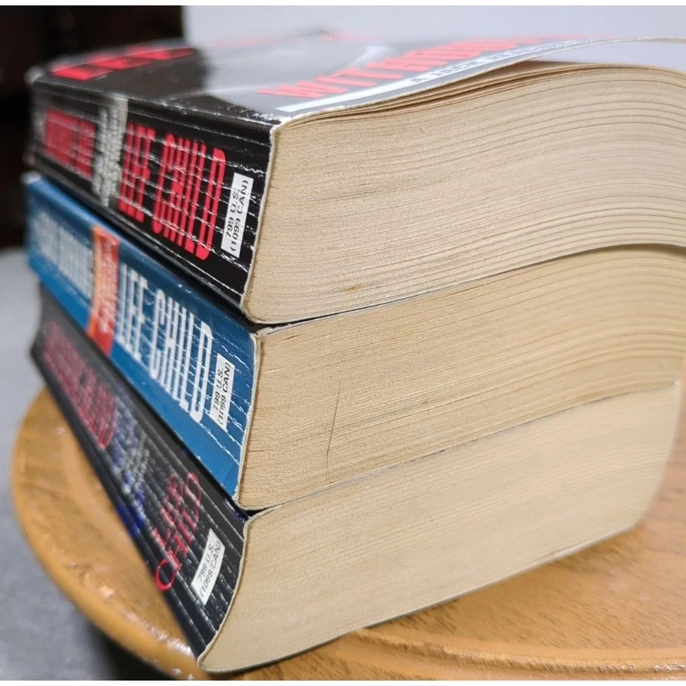 Early Jove Edition VTG Reacher Lee Child Running Blind Echo Burning Without Fail